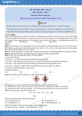 Đề thi học kì 2 Hóa 11 Chân trời sáng tạo - Đề số 2